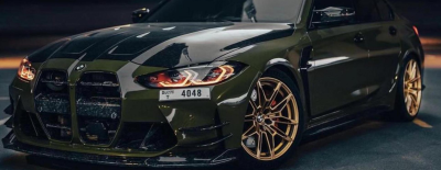 Green BMW M3 Competition 2025