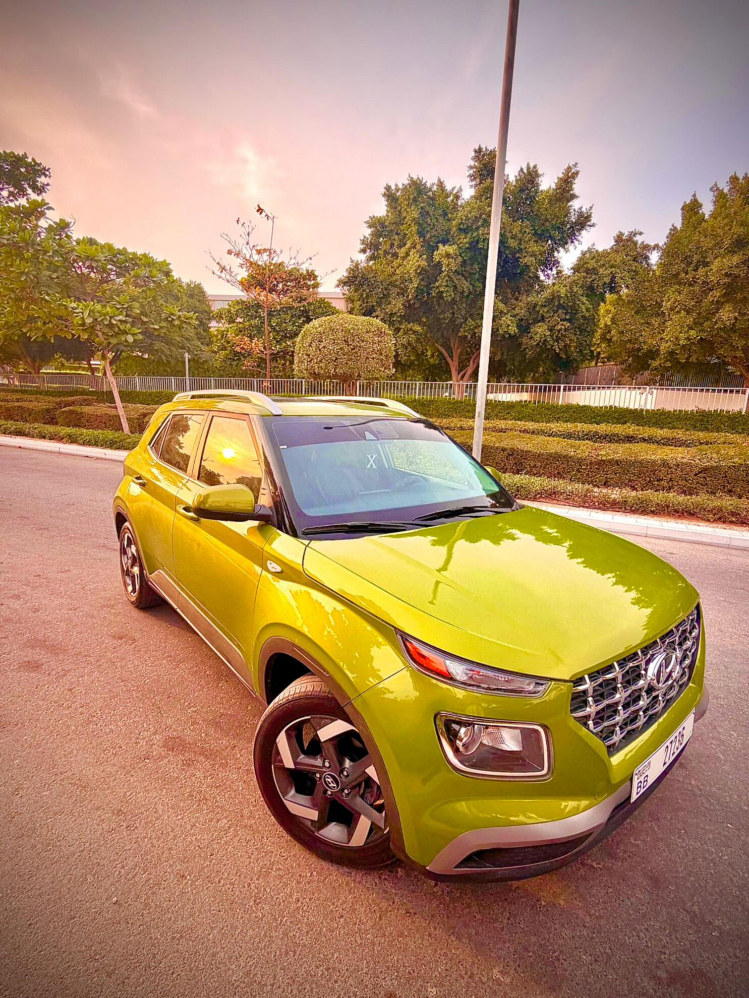 Green Hyundai Venue Denim 2027