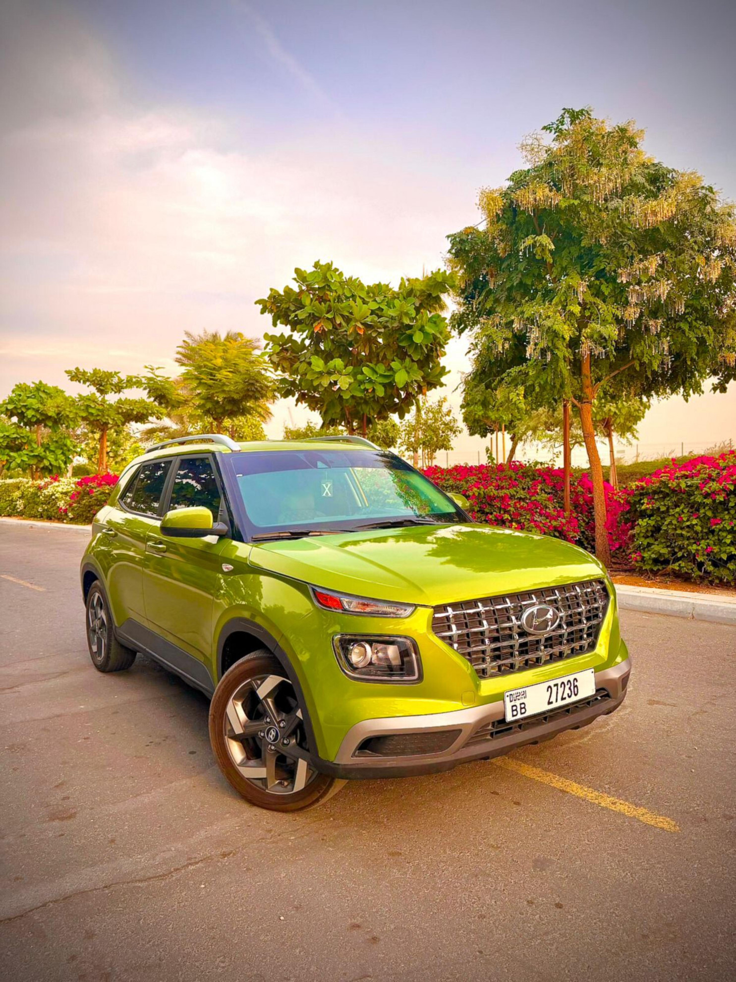 Green Hyundai Venue Denim 2027